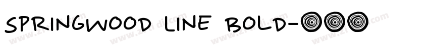 Springwood Line Bold字体转换 Springwood Line Bold字体转换